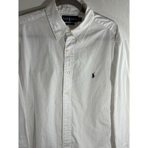 Ralph Lauren White Size 16 1/2, 35 Button Down Black Label Mens Pinpoint Shirts
